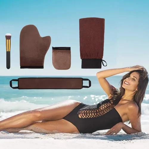 Kit Aplicador De Guantes Autobronceadores Boao, 5 Piezas, Co