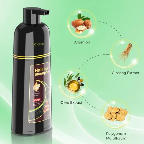 Champú Tinte Para Cabello Belezalib Marrón 500 Ml Semi-perma