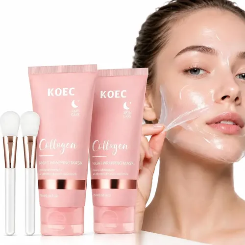 2x Mascarilla Facial Nocturna Colágeno Wrapping Mask