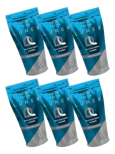 Polvo Decolorante Nov Peluquería Profesional Lurex 690g X6 Tono A Elección