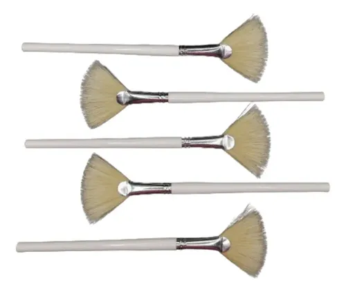 ^%# Ba Six Fan Brushes #3 Natural Bristle Spa *