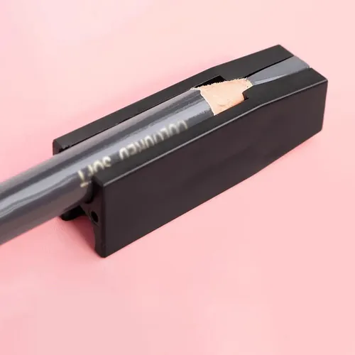 Lima Sacapuntas Para Cejas En Forma De Pico, 3 Piezas Negras