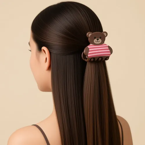 Broches Hebilla Osito Pack X12 Gancho Pelo Infantil