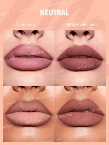 Sheglam Set De Delineador De Labios So Lippy – Tono A Color Au Naturel