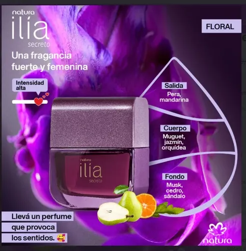 Kit X2 Perfume Natura Ilia Secreto 50 Ml Original Para Mujer