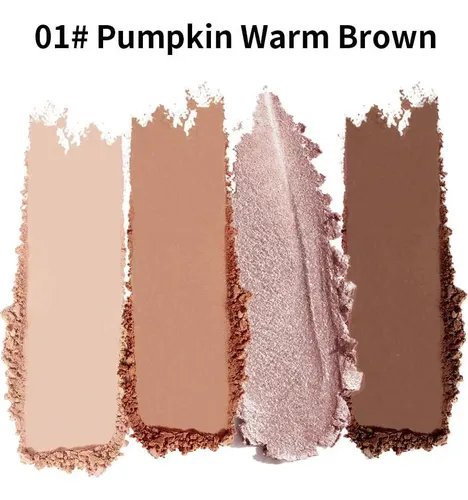Paleta De Sombras Nude 4 Colores, Larga Duración