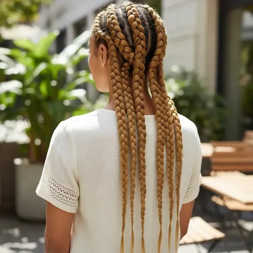 Kanekalon Extension Pelo Termico Trenza Africana 60cm Lfme Rubio Dorado Ceniza 27