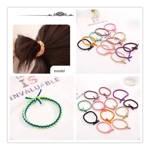 12 Pinzas De Pelo Elasticas Gruesas Y Resistentes, Pack De 1