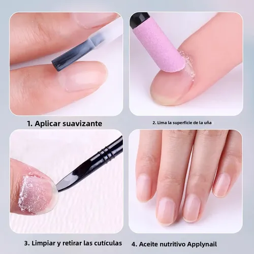 Empujador Cutícula Piedra Pómez Manicura X5