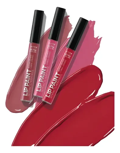 Labial Líquido Semi Mate Hidratante Avon Lip Paint Color Sassy Fuchsia