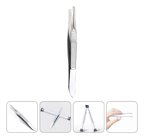 // Pinzas De Acero Inoxidable Para Cejas – Juego De 3
