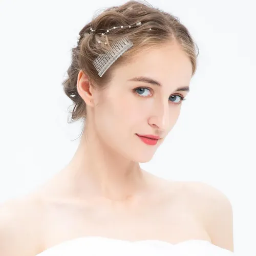 10 Peinetas Para Cabello Transparentes Peine De Pelo Lateral