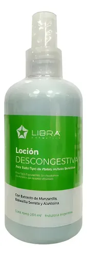 Locion Descongestiva Manzanilla Todo Tipo Piel 250ml Libra Tipo de piel Todo tipo de piel