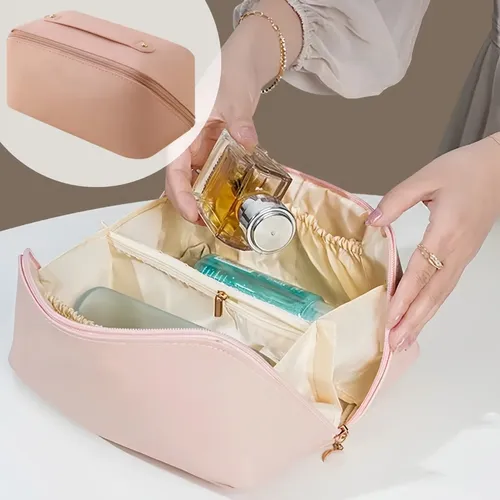 Neceser Cosmetiquera Gran Capacidad Con Asa Viaje