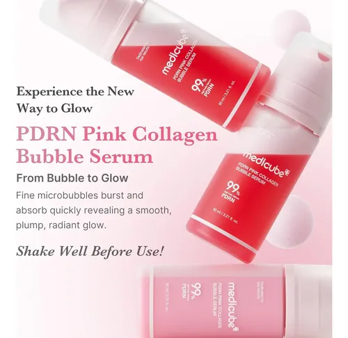 Medicube Pdrn Pink Collagen Bubble Serum Hidratación Todo Tipo De Piel Día/noche