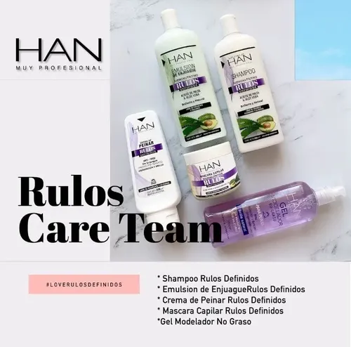Combo Gel Modelador No Graso + Crema De Peinar Rulos G Han