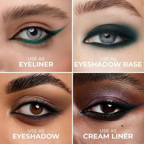 Lápiz Delineador De Ojos En Gel Lamel No Smudge Verde