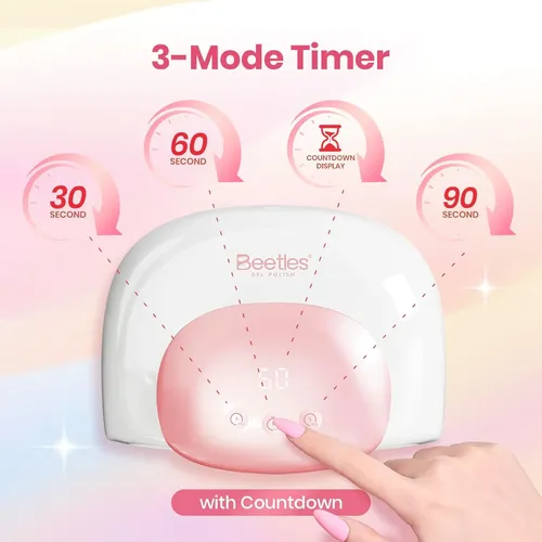 Lámpara Uv Led Blanca Para Uñas Con Temporizador Y Sensor