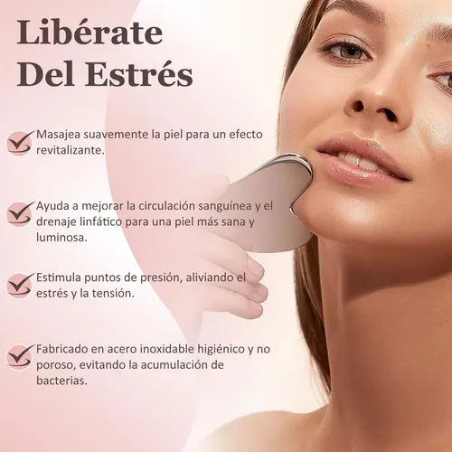 Tabla De Raspado De Acero Inoxidable, Masajeador Facial For