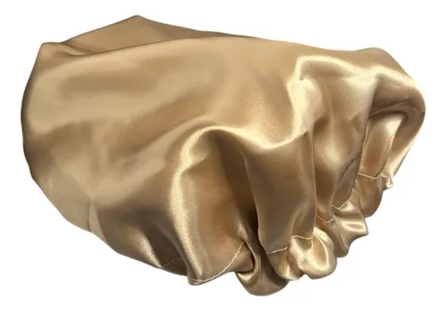 Gorro de peluquería satén Bonpel Simple dorado para proteger cabello