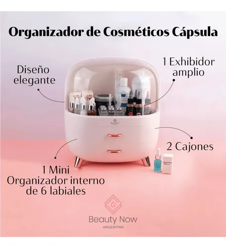 Organizador Porta Cosmeticos – Maquillaje – Makeup – Grande Color Rosa