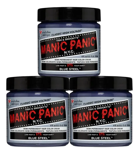 Tinte Para El Cabello Manic Panic Blue Steel Classic High Vo