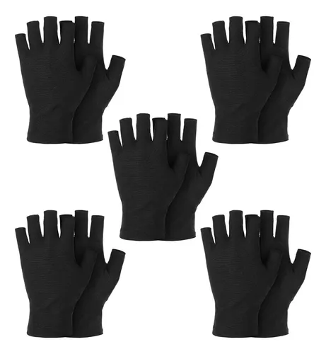 Guantes Sin Dedos Algodón Hidratantes Tactiles X5 Pares