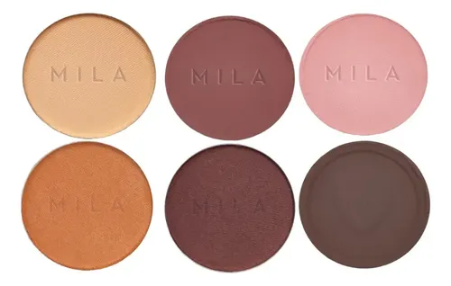 Paleta De Sombras Hd Mila Marzi 6 Tonos Hipoalergénica Color Paleta Radiant