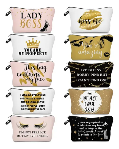 Bolsas De Maquillaje Boao Letters, Bolsa De Viaje Para Cosmé