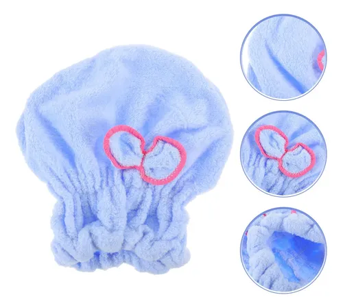 Gorro De Microfibra Para Secar Cabello Rápido En Baño