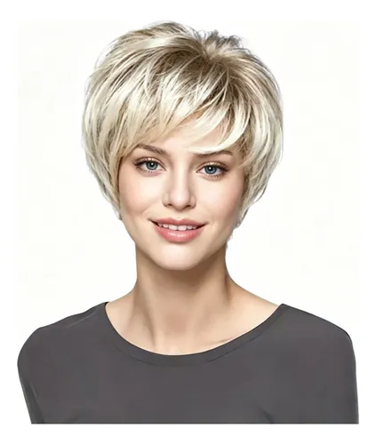 Peluca Bob Corta 8 Pulgadas Mujer