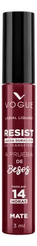 Labial Vogue A Prueba De Besos Resist Mate