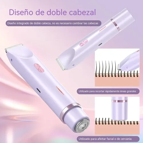 Depiladora Eléctrica Para Mujer Eliminación Vello Corporal