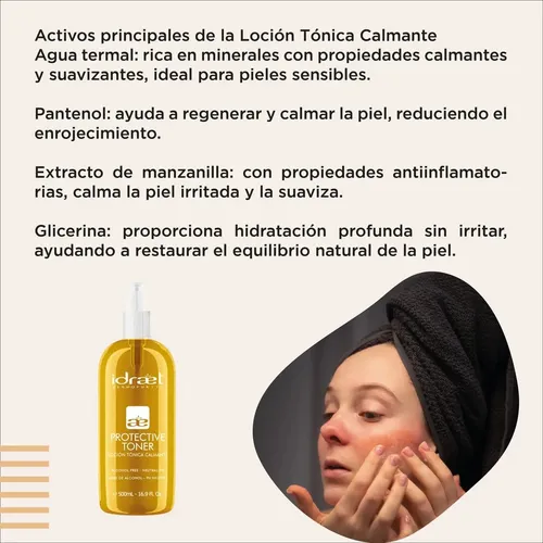 Locion Tonica Idraet Calmante Rosacea Piel Sensible 500