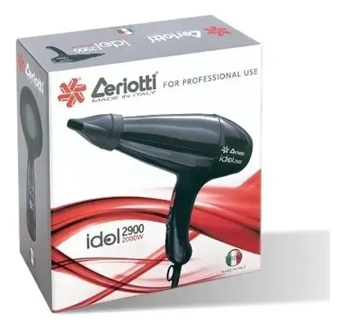 Secador De Pelo Ceriotti Idol 2000w W443 Color Negro