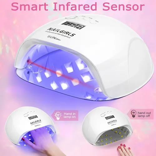 Lámpara Uv Led Blanca 220w Profesional Secado Gel