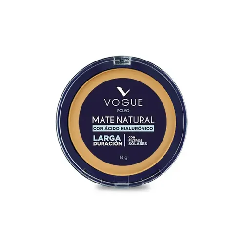 Base de maquillaje Mate Natural Polvo Compacto De Larga Duración tono Trigueño – 14mg