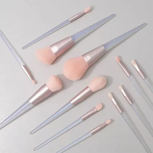 12 Brochas De Maquillaje De Cristal Para Artistas Profesiona