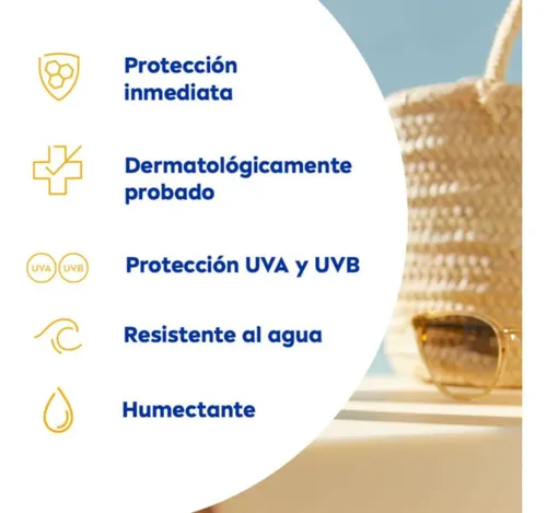 Protector Solar Nivea Sun Fps 70 + Gel Aloe Vera + Off Crema