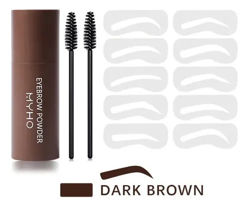 Kit Sellos Y Plantillas For Cejas Con Polvo Y Cepillos .