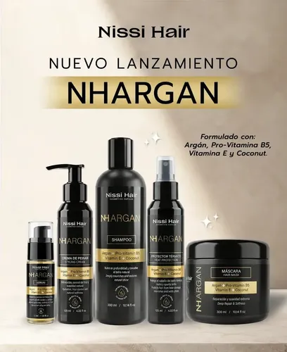 Sérum Capilar NISSI HAIR Argán con Vitamina B5 y E para Control Frizz y Brillo