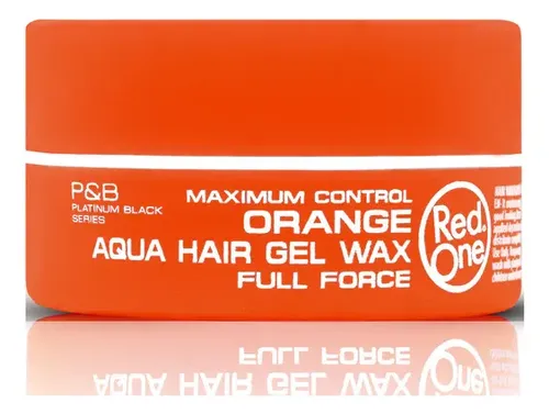 Red One Mini Aqua Hair Gel Wax Orange Fuerza Completa 50 Ml