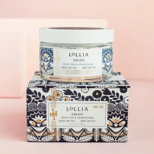 Manteca Corporal Lollia Dream Con Té Blanco Y Madreselva 160