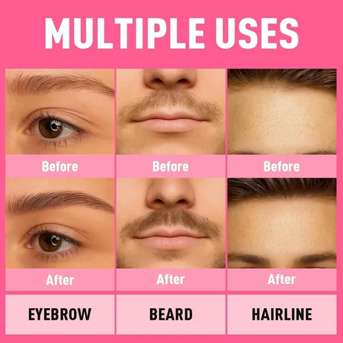 Lápiz Delineador Cejas Susikeki Doble Punta Negro Marrón