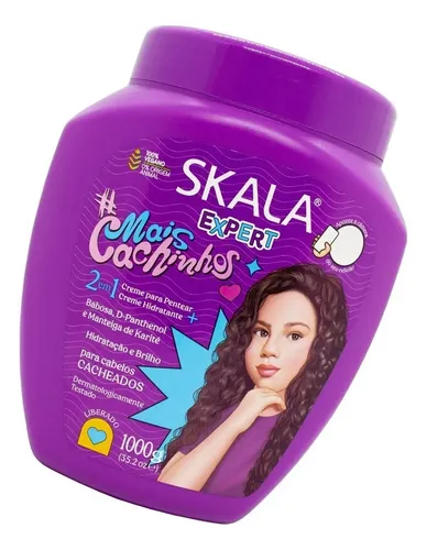 Baño Skala Mais Cachinhos Niñas + Cepillo Para Rulos