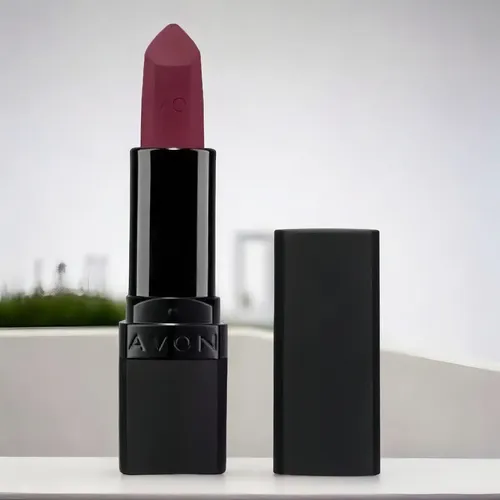 Lápiz Labial En Barra Ultra Matte Avon – Color Sunkissed Grape