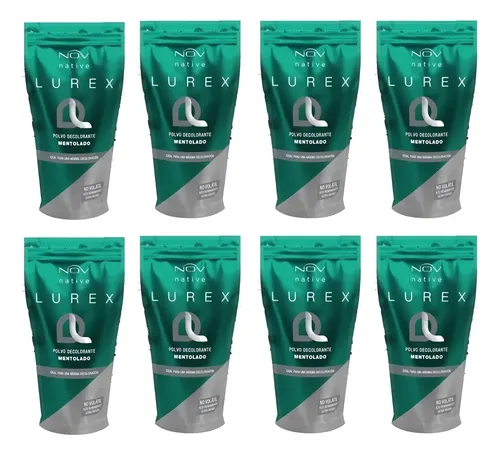 Lurex Polvo Decolorante Ultra Rápido Nov Verde Mentolado X 8