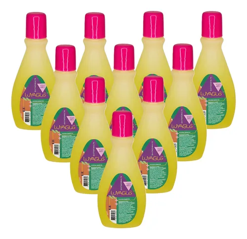 Kit X10 Quitaesmalte 120ml Luyagus Uñas Profesional Amarillo