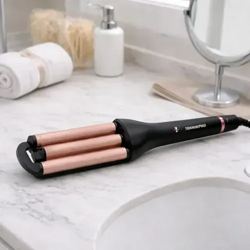 Rizador Profesional De 3 Cilindros Teknikpro Mega Waver