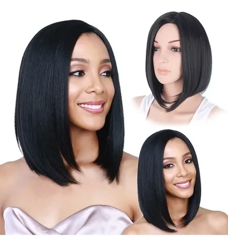 Brocha De Cabello Corto Y Recto Para Mujeres, Elegante